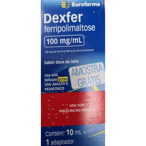 DEXFER- FERRIPOLIMALTOSE 100mg/ml - 10ML+ 1 ADAPTADOR